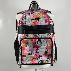 Rare! NWOT BETSEY JOHNSON™️ LUV BETSEY 'SELF LOVE' Oversized Graffiti Backpack